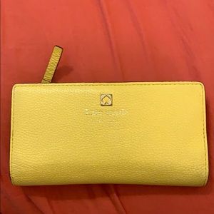 Kate spade yellow envelope wallet